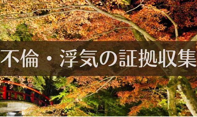 浮気不倫の証拠調査