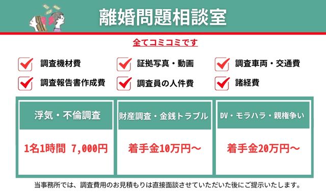 離婚問題料金